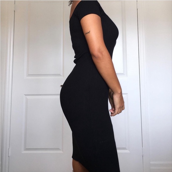 HERA COLLECTIONS BLACK BODY HUGGING DRESS - Picture 5 of 5